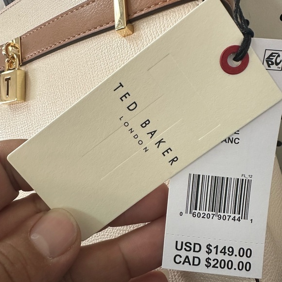 NWT Ted baker Olivia , White Satchel ! - Picture 11 of 12